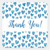 Blue Heart Vielen Dank, Sticker (Vorderseite)