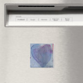 Blue Heart Watercolor Magnet (In Situ (Geschirrspüler))