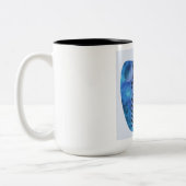 Blue Heart Zweifarbige Tasse (Links)