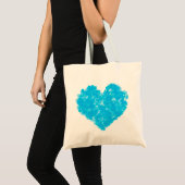 Blue Hearts Bag Tragetasche (Vorderseite (Produkt))