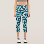 Blue Hearts Capri Leggings (Vorderseite)