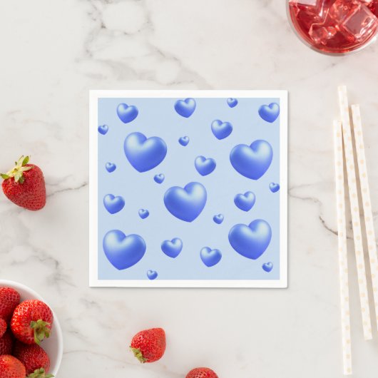 Blue Hearts Event  Serviette (Beispiel)