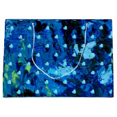 Blue Hearts Große Geschenktüte (Vorderseite)