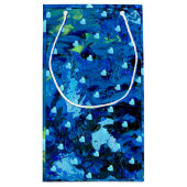 Blue Hearts Kleine Geschenktüte (Rückseite)