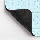 Blue Hearts Mousepad (Ecke)