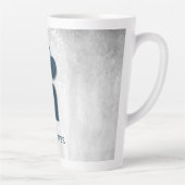 Blue Hearts Personalisiert Latte Tasse (Rechts)