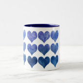 Blue Hearts Romance Liebe Tasse (Mittel)