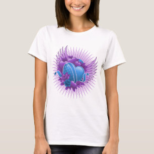 Blue Hearts Rose und Flüge T-Shirt