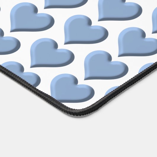 Blue Hearts Schreibtischunterlage (Ecke)