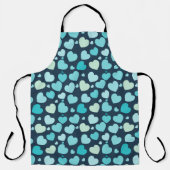 Blue Hearts Schürze (Vorderseite)