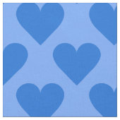 Blue Hearts-Sonderstoff Stoff (Nahaufnahme)