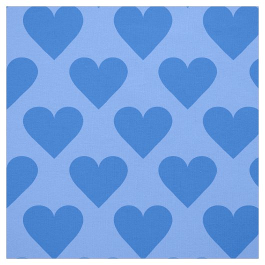 Blue Hearts-Sonderstoff Stoff (Muster)