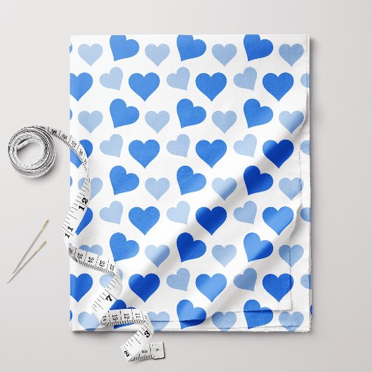 Blue Hearts Stoff