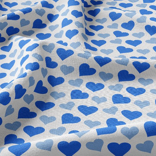 Blue Hearts Stoff