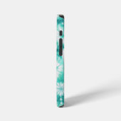 Blue Hearts Tie Dye iPhone Hülle (Linke Seite)
