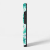 Blue Hearts Tie Dye iPhone Hülle (Linke Seite)