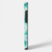 Blue Hearts Tie Dye iPhone Hülle (Linke Seite)