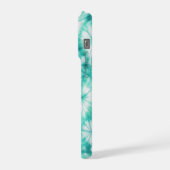 Blue Hearts Tie Dye iPhone Hülle (Linke Seite)