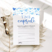 Blue Hearts Valentine Baby Shower Time Kapsel Einladung