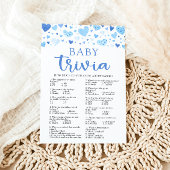 Blue Hearts Valentine Baby Trivia Baby Showspiel Einladung