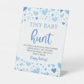 Blue Hearts Valentine Tiny Baby Hunt Showspiel Sockelschild (Vorderseite)