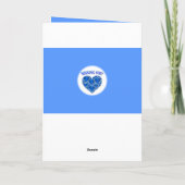 Blue Hearts Vermisst Karte (Rückseite)