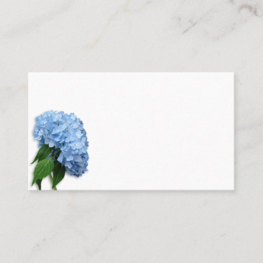 Blue Heaven Floral Blank Escort Cards Platzkarte (Vorderseite)