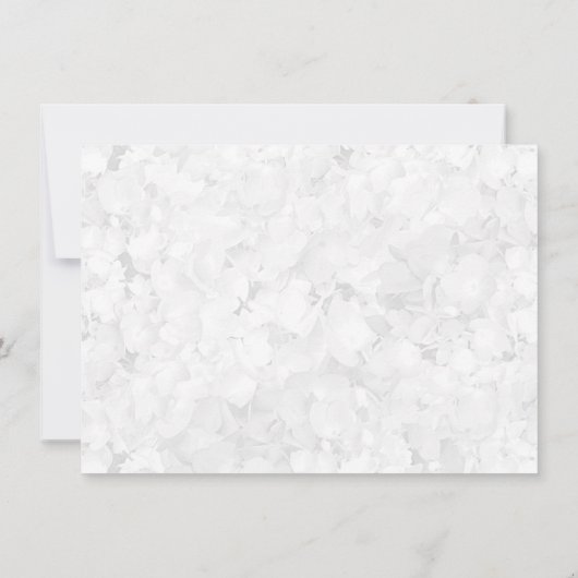 Blue Heaven Floral Rettete unsere Date Hearcard Save The Date (Rückseite)