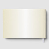 Blue Heaven Floral Wedding Guest Book Gästebuch (Rückseite)