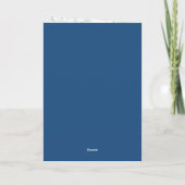 Blue Heaven Hydrangea auf Steppe Danke Note Card (Rückseite)