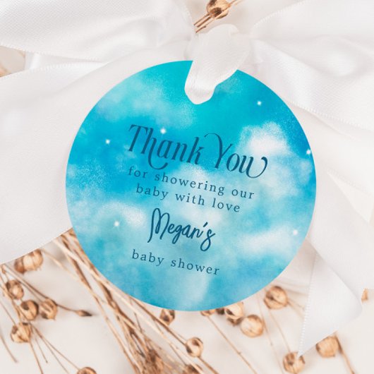 Blue Heaven Sent Baby Dusche Geschenkanhänger