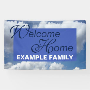 Blue Heaven Wolken + Ihr Text und Ihre Ideen Banner