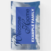 Blue Heaven Wolken + Ihr Text und Ihre Ideen Banner (Vertikal)