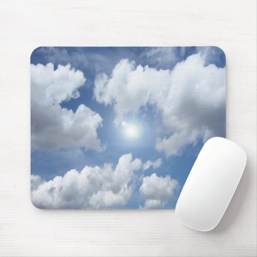 Blue Heaven Wolken + Ihre Ideen Mousepad (Mit Mouse)