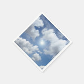 Blue Heaven Wolken + Ihre Ideen Serviette (Ecke)