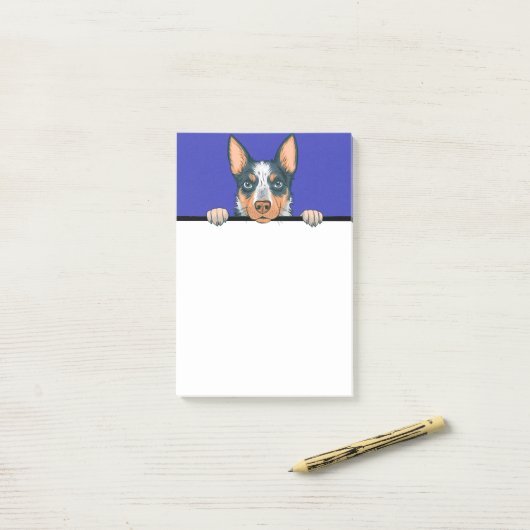 Blue Heeler Australian Cattle Dog Lover Geschenke Post-it Klebezettel (Auf Schreibtisch)