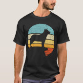 Blue Heeler Australian Cattle Dog Retro Doppy Pupp T-Shirt (Vorderseite)