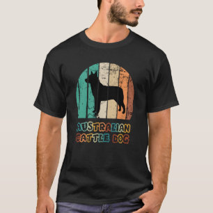 Blue Heeler Australian Cattle Dog Vintag Sunset T-Shirt