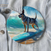 Blue Heeler Beach Surfanstrich Button (Beispiel)