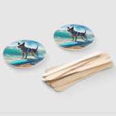 Blue Heeler Beach Surfanstrich Fächer (Non-assembled)