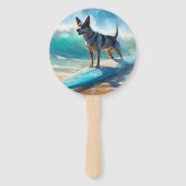 Blue Heeler Beach Surfanstrich Fächer (Vorderseite)