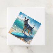 Blue Heeler Beach Surfanstrich Geschenkanhänger (Beispiel)