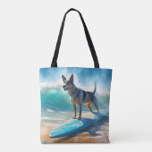 Blue Heeler Beach Surfanstrich Tasche (Rückseite)