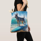 Blue Heeler Beach Surfanstrich Tasche (Von Nahem)