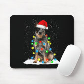 Blue Heeler Christmas Light Funny Gift For Dog Lov Mousepad (Mit Mouse)