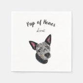 Blue Heeler Cocktail Napkins Serviette (Vorderseite)