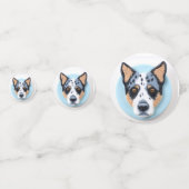 Blue Heeler Dog 3D Inspiriert Konfetti (Vorderseiten)