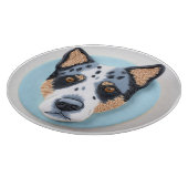 Blue Heeler Dog 3D Inspiriert Schneidebrett (Ecke)