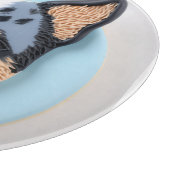 Blue Heeler Dog 3D Inspiriert Schneidebrett (Ecke)