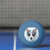 Blue Heeler Dog 3D Inspiriert Tischtennisball (Netto)